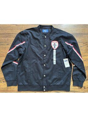 Ford Mustang Road Trip Snap Button Bomber Racing Canvas Jacket NWT Men’s XL